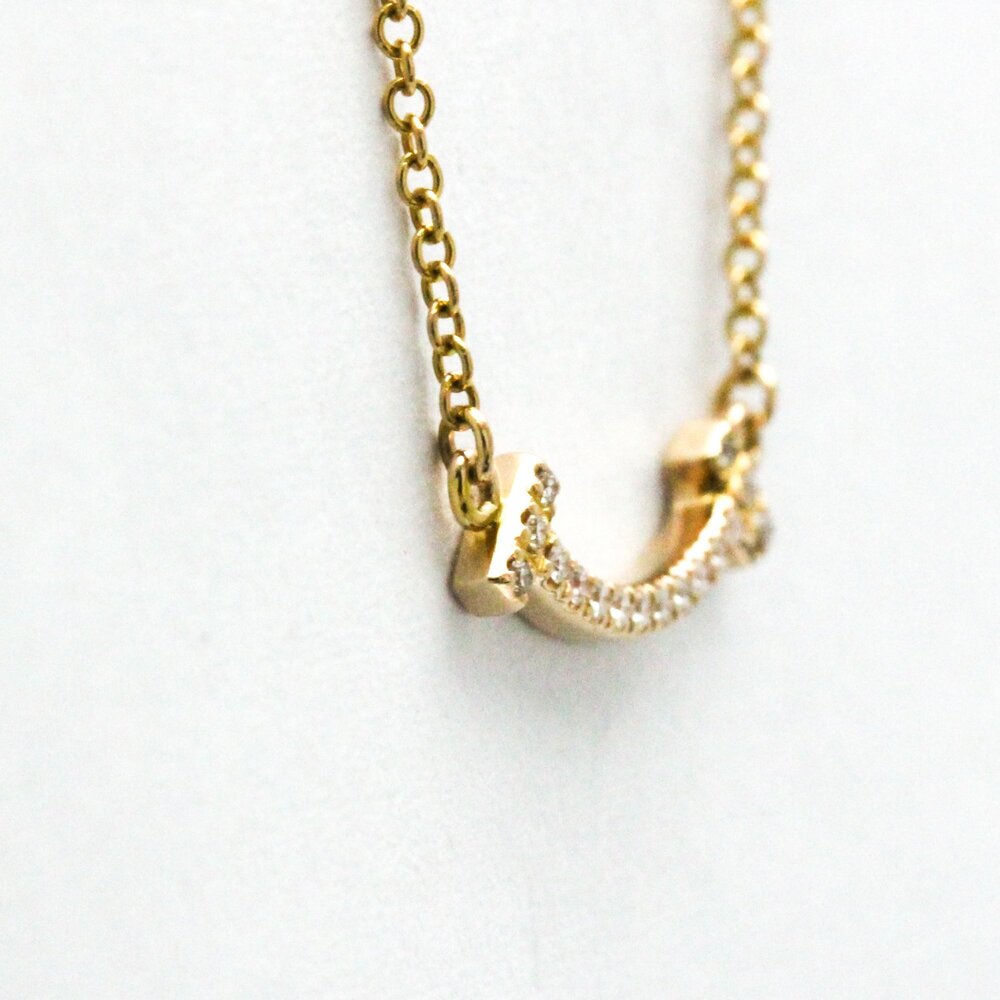 TIFFANY 18k Gold Diamond Necklace - Picture 10 of 13